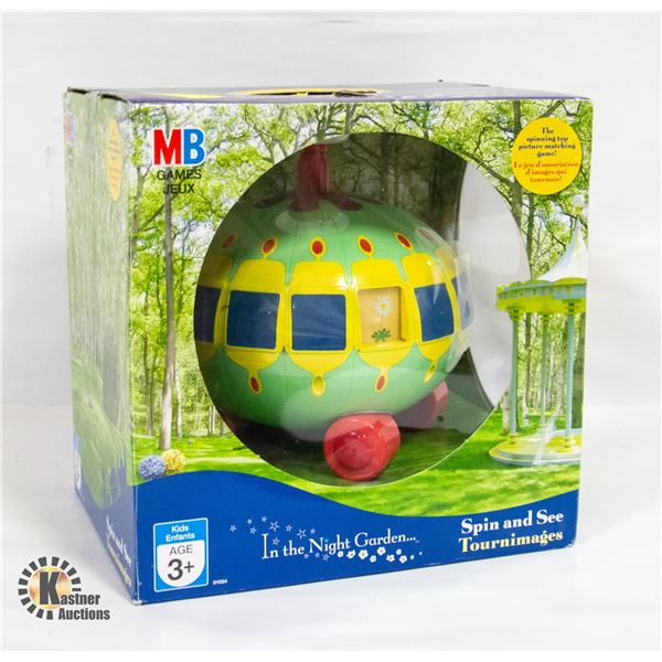NEW MILTON BRADLEY IN THE NIGHT GARDEN SPIN & SEE