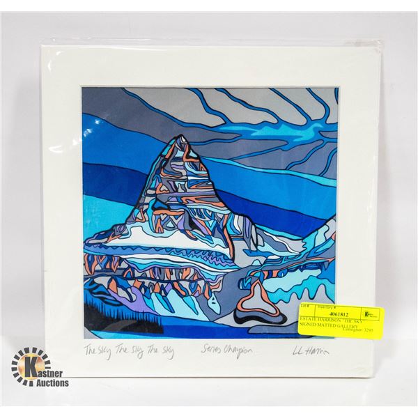 ESTATE HARRISON "THE SKY" SIGNED MATTED GALLERY