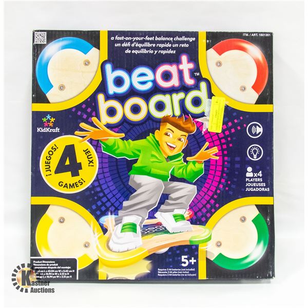 KIDKRAFT BEAT BOARD MUSICAL GAME, UP TO 4 PLAYERS