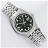 Image 2 : Rolex Mens Stainless Steel Diamond Datejust Wristwatch
