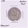 1739 Austria Hall 3 Kreuzer Silver Coin