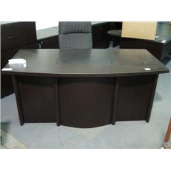 Walnut Executive Desk W/inlay