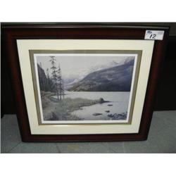 Framed Print  mountain Trail, Lake Louise,