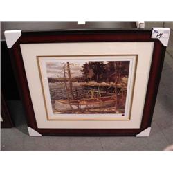 Framed Print "the Canoe" By Tom Thomson