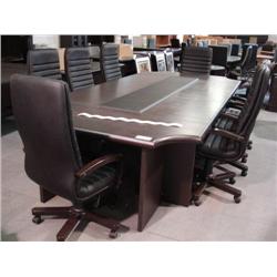 The Executive Walnut 11-ft Boardroom Table