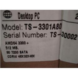 Model Ts-3301a80 Amd 64, 3300+ 512MB 80 7200sata