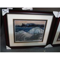 Framed Print  ice Hummock  By A.j. Casson