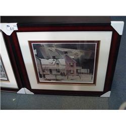 Framed Print  snow Flurries  By A.j. Casson