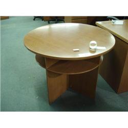 Oak Round Confernce Table