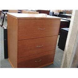 Oak 3 Drawer Filing Cabinet