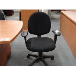 Black Cloth Gaslift Chair