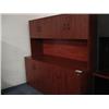 Image 1 : Dark Cherry Modify Credenza W/hutch