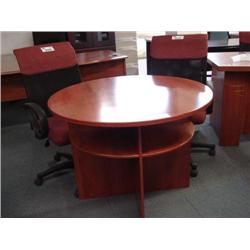 Cherry Round Conference Table