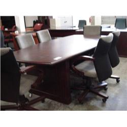 Mahogany  Traditional 8-ft Boardroom Table