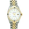 Image 2 : Rolex Mens Two Tone Saphire and Diamond Datejust Wristwatch