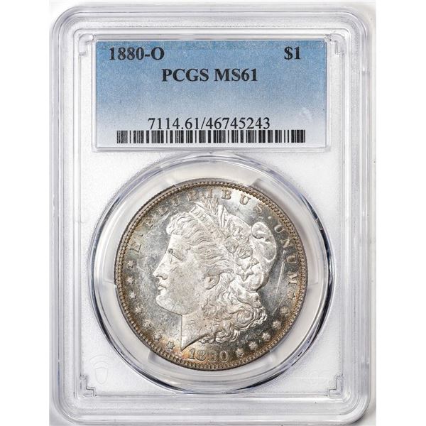 1880-O $1 Morgan Silver Dollar Coin PCGS MS61