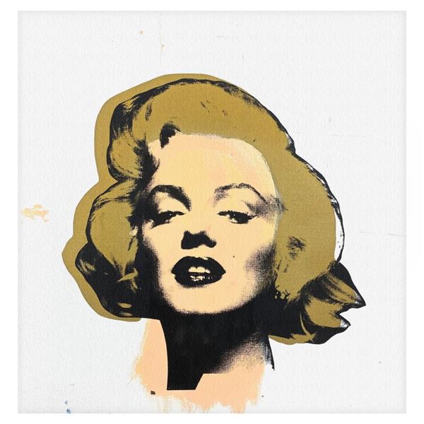 Steve Kaufman (1960-2010) "Marilyn Monroe" Limited Edition Mixed Media on Canvas