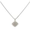 Image 4 : 18KT White Gold 0.65 ctw Diamond Pendant with Chain