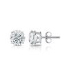 Image 2 : 14KT White Gold 1.02 ctw Diamond Stud Earrings