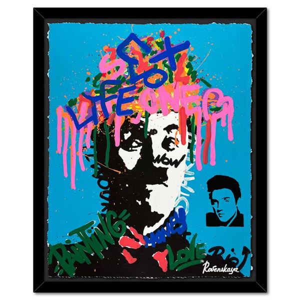 Nastya Rovenskaya "Charlie's Hat" Original Mixed Media on Paper