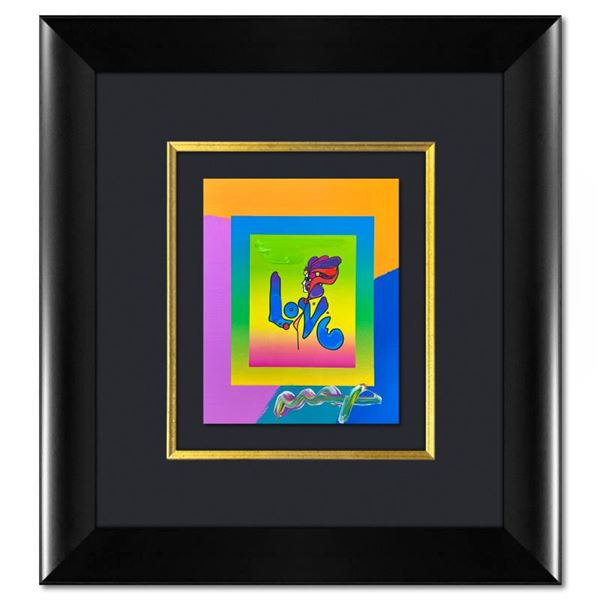 Peter Max "Love" Original Mixed Media on Paper