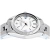 Image 7 : Rolex Ladies Stainless Steel Silver Index Date Wristwatch