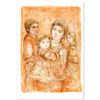 Image 1 : Edna Hibel (1917-2014) "Portrait of a Family" Limited Edition Lithograph on Paper