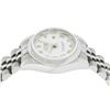 Image 9 : Rolex Ladies Stainless Steel White Roman Datejust Wristwatch