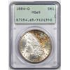 Image 2 : 1884-O $1 Morgan Silver Dollar Coin PCGS MS65 Great Toning Old Green Rattler