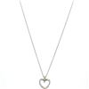 Image 5 : 14KT White Gold 0.05 ctw Diamond Heart Pendant with Chain