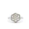 Image 1 : 14KT White Gold 0.64 ctw Diamond Ring