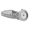 Image 4 : Rolex Ladies Stainless Steel Silver Diamond Date Wristwatch
