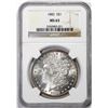 Image 1 : 1882 $1 Morgan Silver Dollar Coin NGC MS63