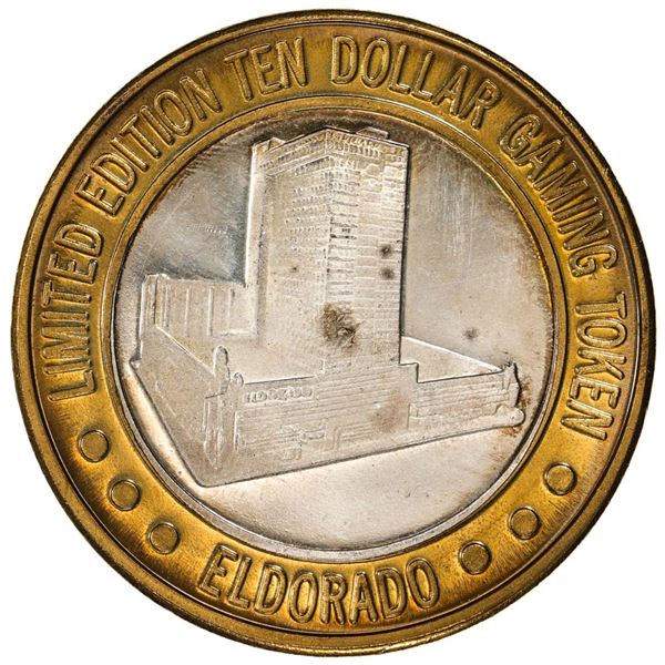 .999 Fine Silver Eldorado Reno, Nevada $10 Limited Edition Gaming Token
