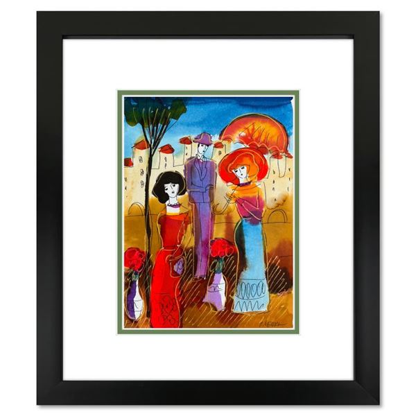 Moshe Leider Original Mixed Media on Paper