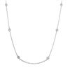 Image 1 : 14KT White Gold 0.75 ctw Diamond Necklace