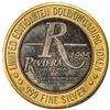 Image 1 : .999 Silver Riviera Hotel & Casino Las Vegas $10 Casino Limited Edition Gaming Token
