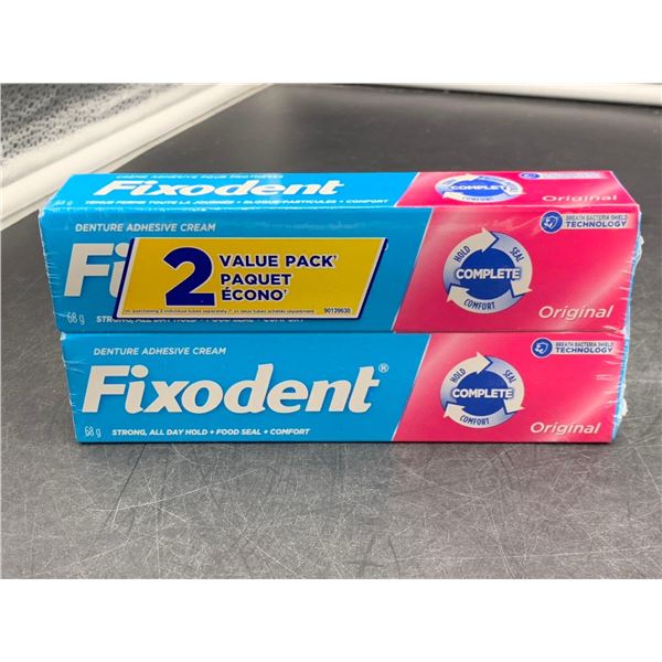 Fixodent, Denture Adhesive Cream, 2x 68g