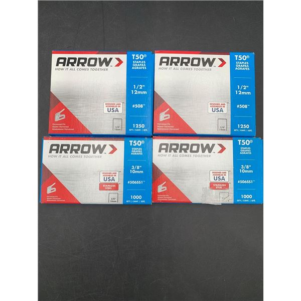 Arrow Fastener 506 Genuine T50 3/8-Inch Staples, 1000QTY