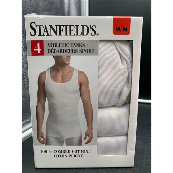 Stanfield's Athletic Tanks - 100% Combed Cotton 4pack Size: M/M