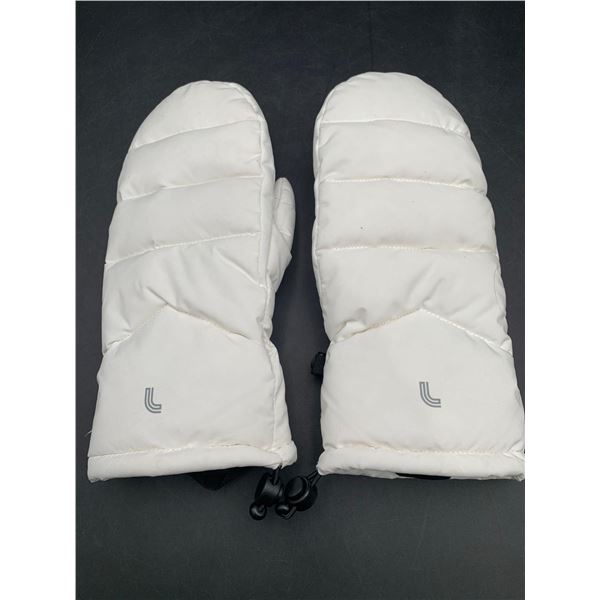 L White Mittens  Size: S/M