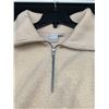 Image 2 : Elle White Half Zip Collard Sweater Size: L/G