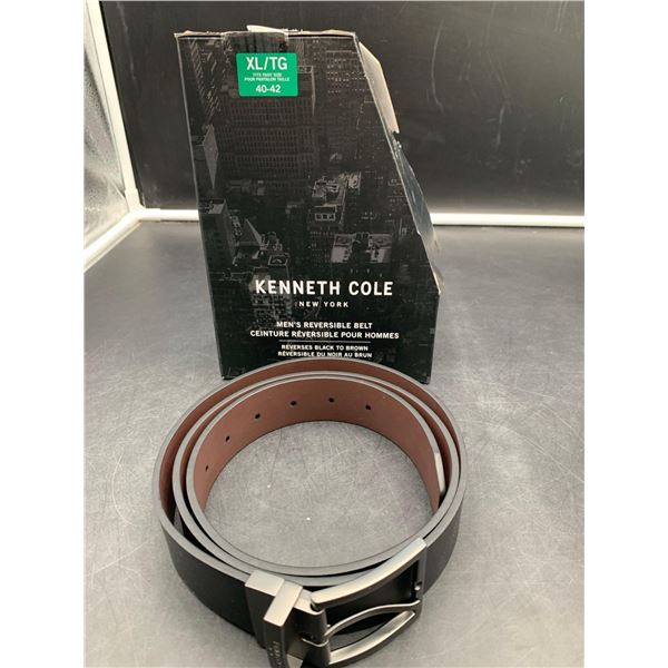Kenneth Cole New York Mens Reversible Black to Brown Belt  Size: XL/TG (Fits Pant Size 40-42)