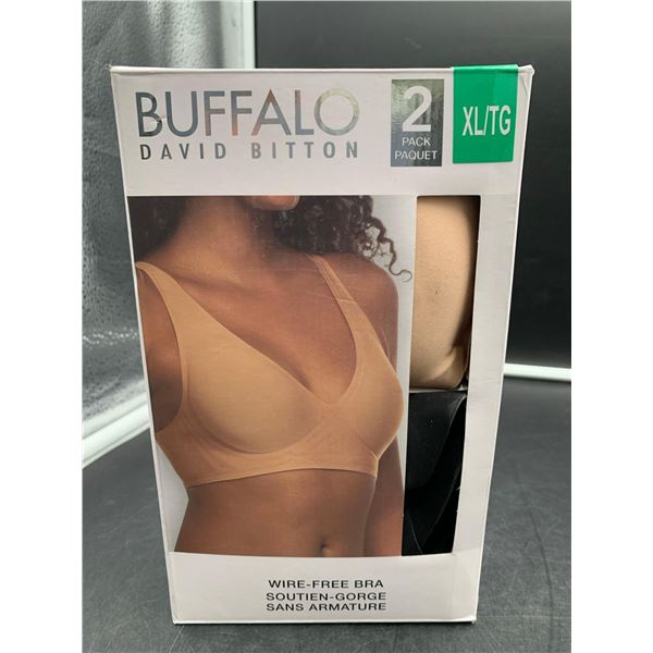 Buffalo David Bitton Wire-Free Bra  2pc Size: XL/TG