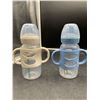 Image 1 : Dr Brown's White/ Blue Sippy Cups for Kids Set of 2 - can hold up to 270mL