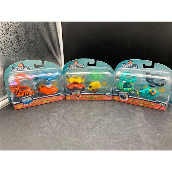 Fisher Price Octonauts - Mission ready speeders Contains Gup-B, Gup-D, Gup-A Lot of 3