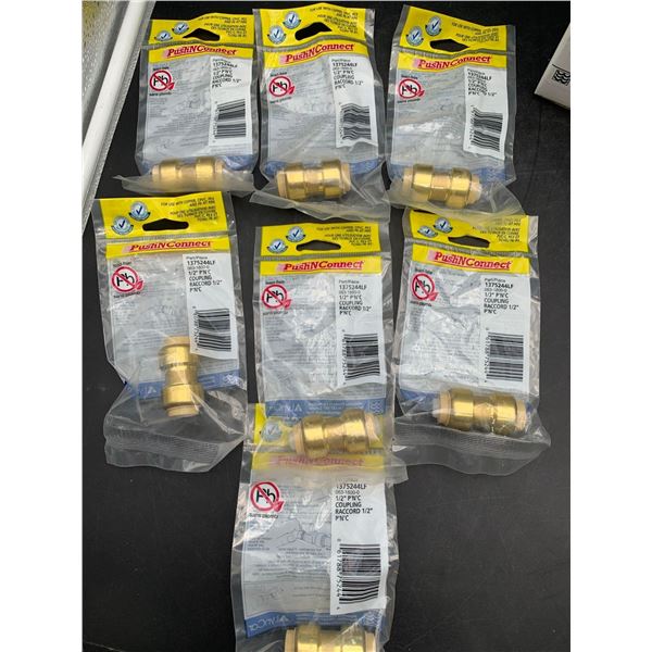 Lot of 7 Push n Connect Plumbing Supplies