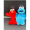 Image 1 : 5" Cookie Monster & Elmo Soft Plush Toys