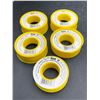 Image 1 : Lot of 5 Oatey PTFE Teflon Tape - 1/2"x260" per roll