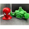 Image 1 : Lot of 2 Super Hero Piggy Banks
